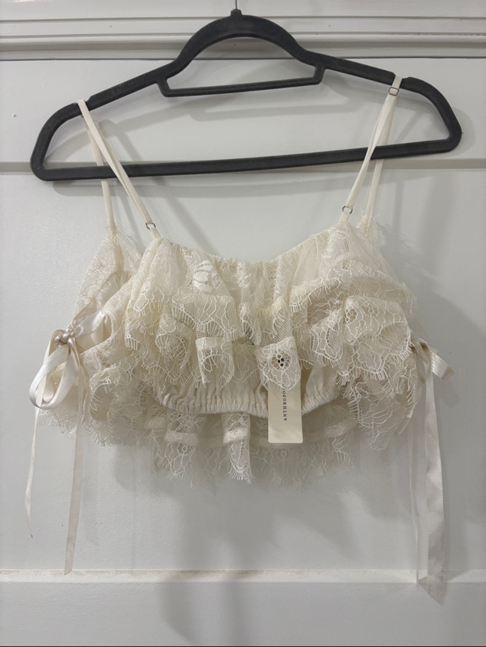 NWT Anthropologie LyreBird Lace Swing Crop Cami - Picture 5 of 6